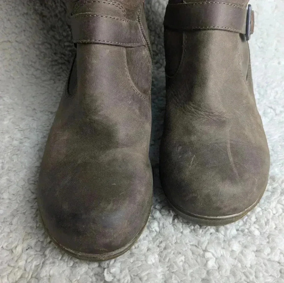 Keen Womens Keen Of Scots Boot Brown Nubuck Leather  Wedge Heel size 7 - Picture 8 of 16